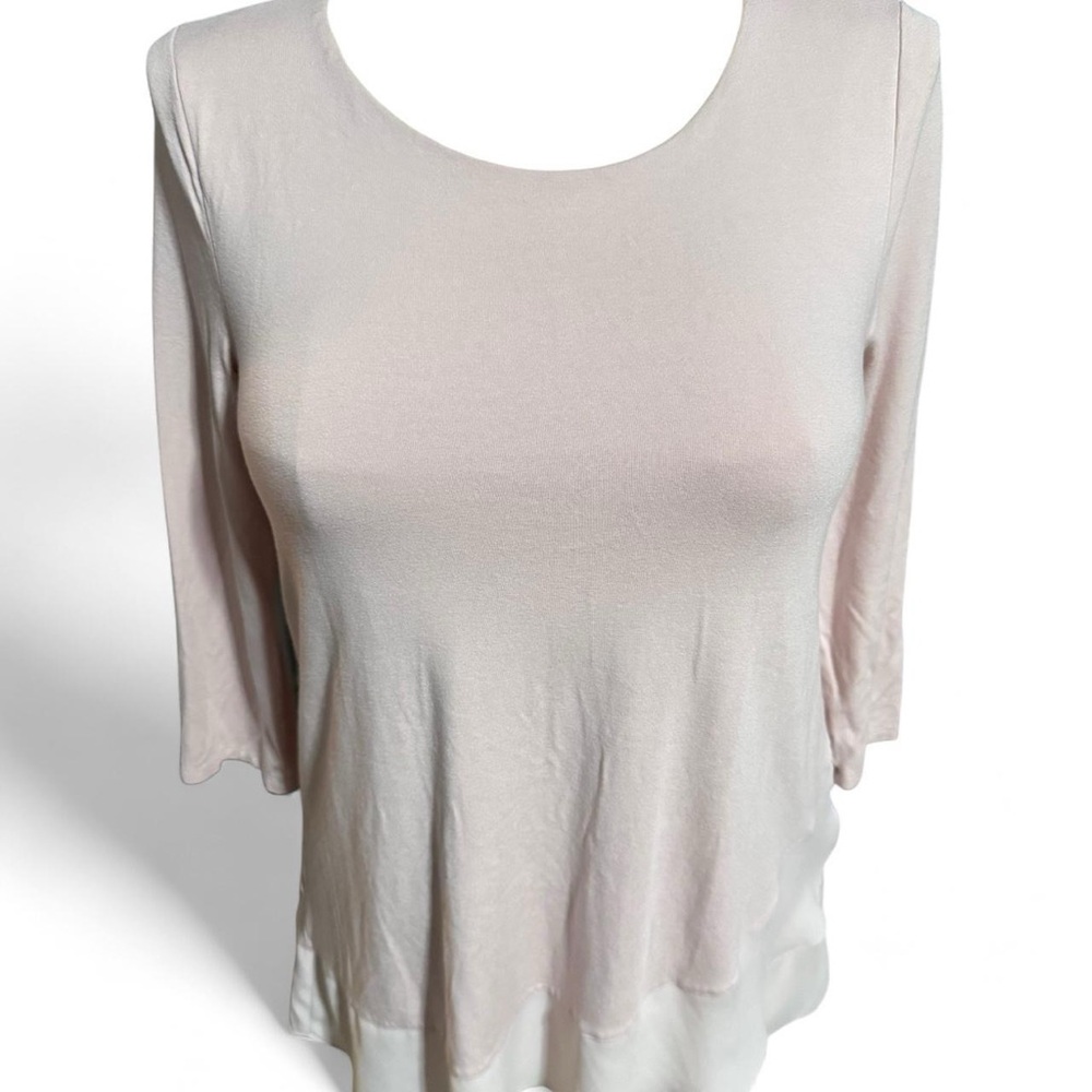 Vince Camuto Women’s Small Soft Cream Long Sleeve Top